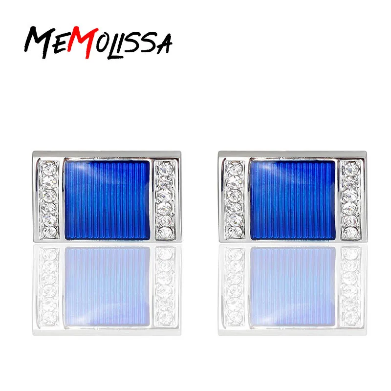 Memolissa Luxury Cufflinks For Mens And Women Classic Blue Crystal Fashion Brand Cuff Botton High Quality Copper Cuff links
Memolissa Luxury Cufflinks For Mens And Women Classic Blue Crystal Fashion Brand Cuff Botton High Quality Copper Cuff links