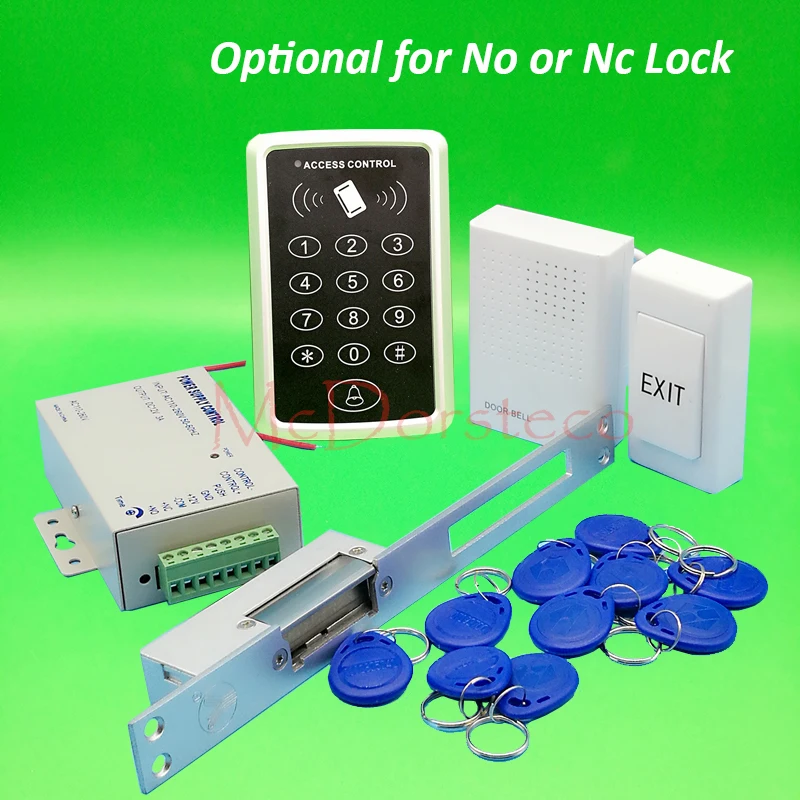 125khz Rfid Card Door Access Control kit Full Door Access Kit Yli YS130 Long type No Nc electric strike lock + Power Supply
125khz Rfid Card Door Access Control kit Full Door Access Kit Yli YS130 Long type No Nc electric strike lock + Power Supply