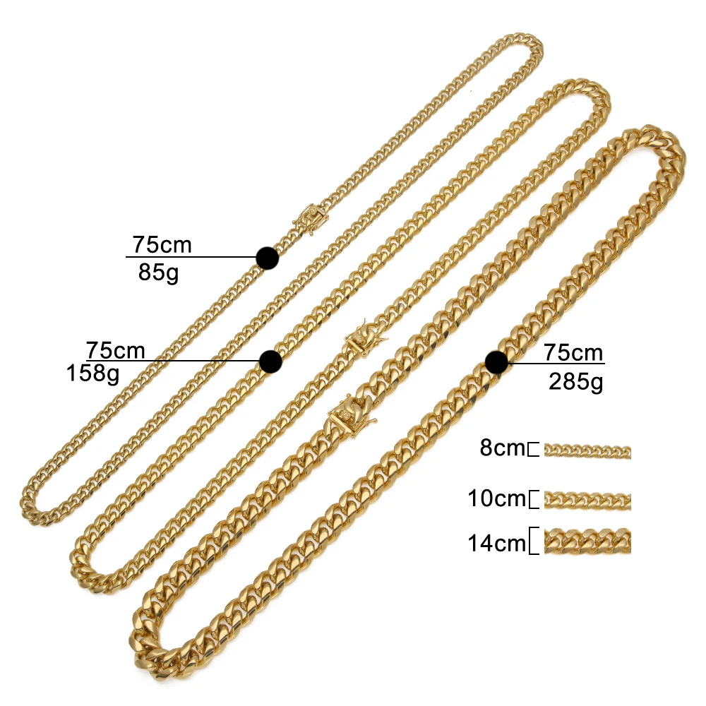 TBTK Hiphop Metal Gold Cuban Link Chain Stainless Steel for Men Box-clasp Punk Simple Style Jewelry Classic Necklace
TBTK Hiphop Metal Gold Cuban Link Chain Stainless Steel for Men Box-clasp Punk Simple Style Jewelry Classic Necklace