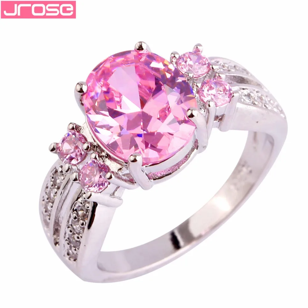 JROSE Bride Fashion Oval Cut Pink & White Stones Silver Ring Size 6 7 8 9 10 11 Wholesale Classic Jewelry Wedding Engagement
JROSE Bride Fashion Oval Cut Pink & White Stones Silver Ring Size 6 7 8 9 10 11 Wholesale Classic Jewelry Wedding Engagement