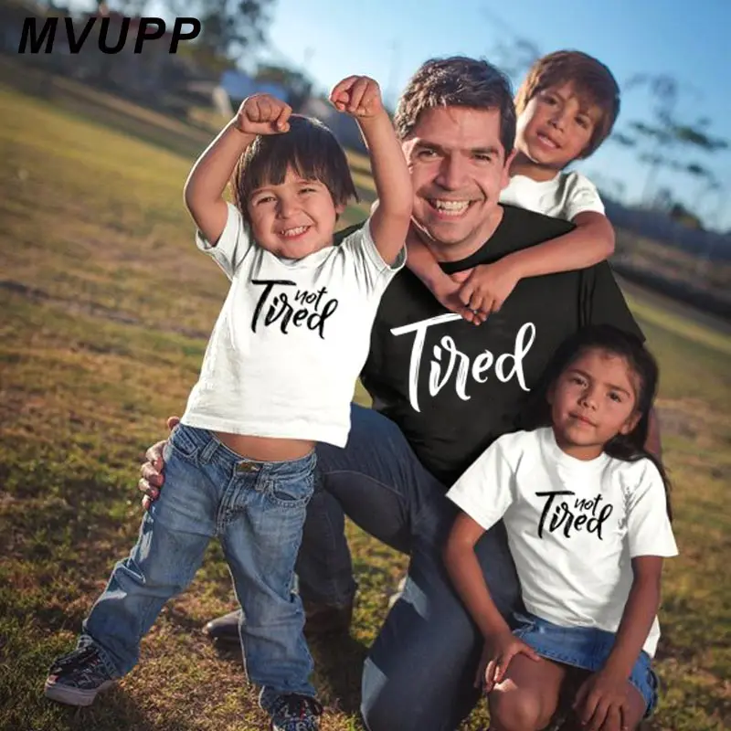 tired dad mom family matching clothes baby boy girl cotton letter t shirts kids mommy and me casual mother daughter summer 2019
tired dad mom family matching clothes baby boy girl cotton letter t shirts kids mommy and me casual mother daughter summer 2019