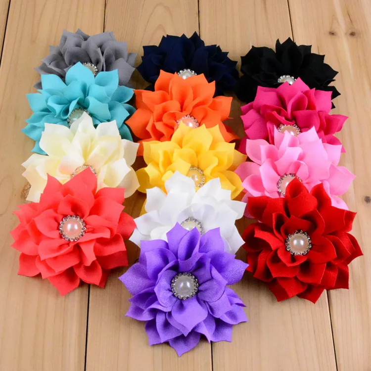 Yundfly 5PCS Lotus Flower with Pearl for Infant Hair Accessories Double Fabric Flowers For Baby Girls DIY Headbands
Yundfly 5PCS Lotus Flower with Pearl for Infant Hair Accessories Double Fabric Flowers For Baby Girls DIY Headbands