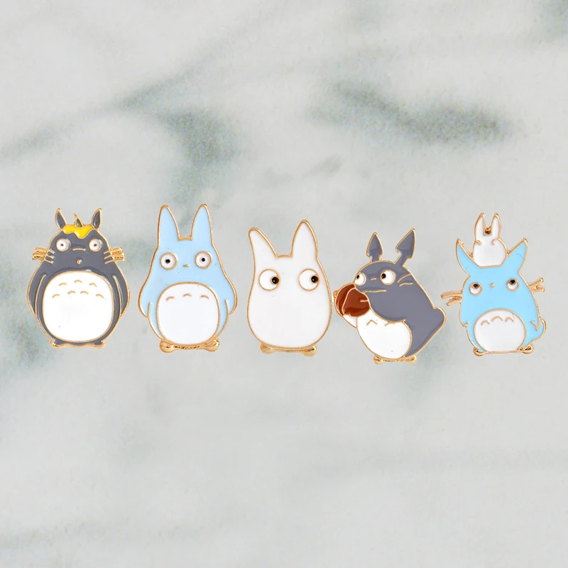 5pcs/set Japanese Anime Miyazaki Hayao Kawaii Cartoon Chinchillas Brooches Pins Girl Jeans Bag Decoration For Friend
5pcs/set Japanese Anime Miyazaki Hayao Kawaii Cartoon Chinchillas Brooches Pins Girl Jeans Bag Decoration For Friend