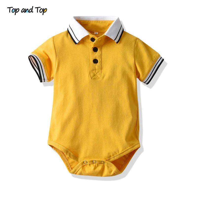 Top and Top Summer Baby Gentleman Romper 2019 Short Sleeve 100% Cotton Infant Newborn Jumpsuit One-pieces Roupas De Bebe
Top and Top Summer Baby Gentleman Romper 2019 Short Sleeve 100% Cotton Infant Newborn Jumpsuit One-pieces Roupas De Bebe