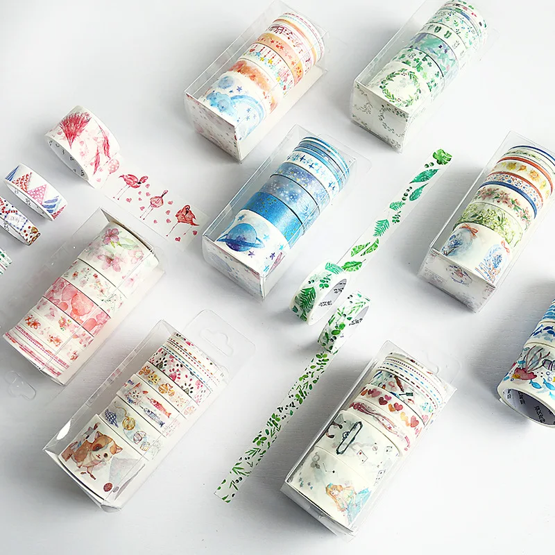 9pcs/pack Creative ins style Unicorn Cat Sakura Washi Tape Adhesive paper Tape DIY Scrapbooking Sticker Label Craft Masking Tape
9pcs/pack Creative ins style Unicorn Cat Sakura Washi Tape Adhesive paper Tape DIY Scrapbooking Sticker Label Craft Masking Tape