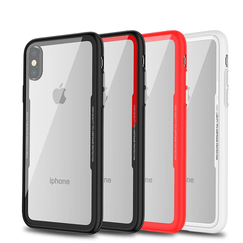 Anti Shock Phone Case For iPhone 6 6s 7 8 Plus X XR Transparent Acrylic Back Soft TPU Edge Cover For iPhone XS Max
Anti Shock Phone Case For iPhone 6 6s 7 8 Plus X XR Transparent Acrylic Back Soft TPU Edge Cover For iPhone XS Max