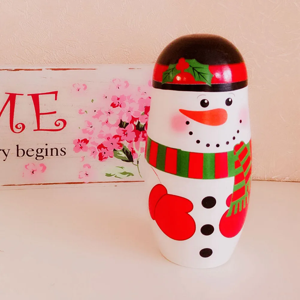 5Pcs/Set Handmade Wooden Paint Christmas Snowman Russian Wooden Matryoshka Nesting Dolls Russian Doll Toys Kid Toy Gifts NSV
5Pcs/Set Handmade Wooden Paint Christmas Snowman Russian Wooden Matryoshka Nesting Dolls Russian Doll Toys Kid Toy Gifts NSV