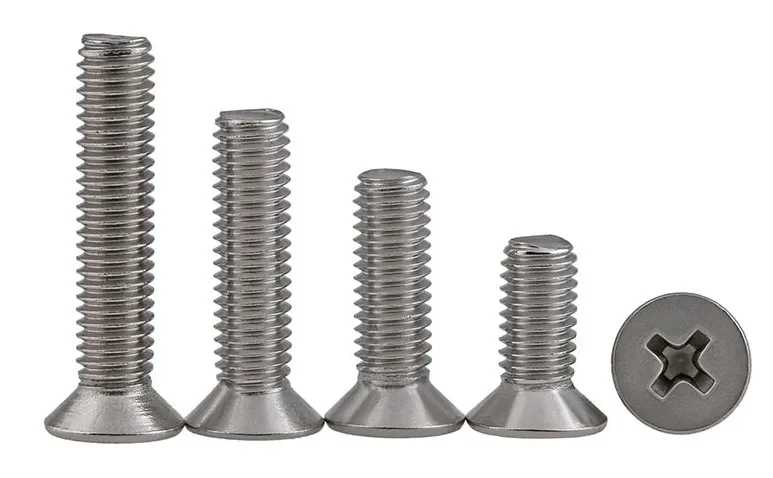 50Pcs M2 M2.5 M3 M4 DIN965 GB819 304 Stainless Steel Flat Head Countersunk Phillips Machine Screws
50Pcs M2 M2.5 M3 M4 DIN965 GB819 304 Stainless Steel Flat Head Countersunk Phillips Machine Screws