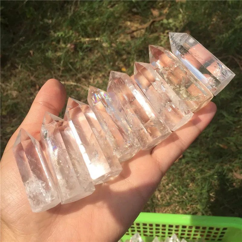 1pcs pretty natural transparent clear quartz crystal wand point reiki healing crystals as gift for meditation
1pcs pretty natural transparent clear quartz crystal wand point reiki healing crystals as gift for meditation