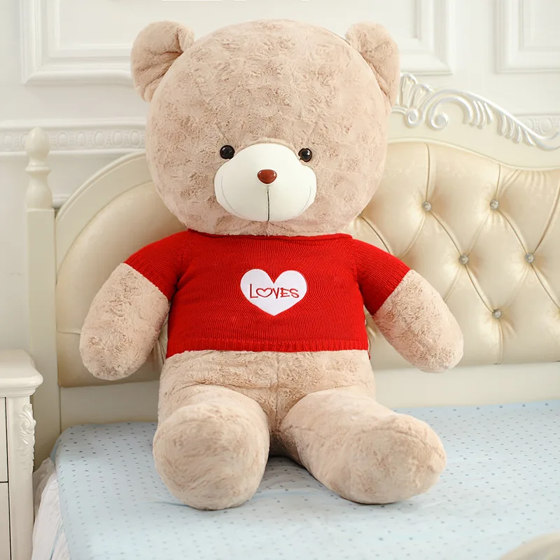 1PC Teddy Bear Plush Toys Sweater Bear 60/80CM Soft Stuffed Animals Cute Patch Bear Plush Dolls For Baby Kids Christmas Gifts
1PC Teddy Bear Plush Toys Sweater Bear 60/80CM Soft Stuffed Animals Cute Patch Bear Plush Dolls For Baby Kids Christmas Gifts