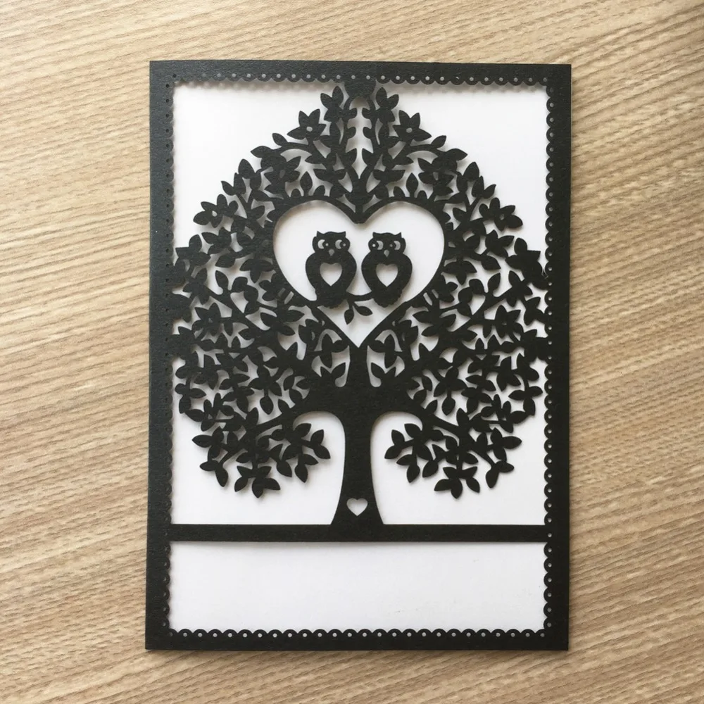 50pcs Laser Cut Delicate Carved Tree Pattern Invitation Card Event&Party Supplies Wedding Invitations Birthday Cards
50pcs Laser Cut Delicate Carved Tree Pattern Invitation Card Event&Party Supplies Wedding Invitations Birthday Cards