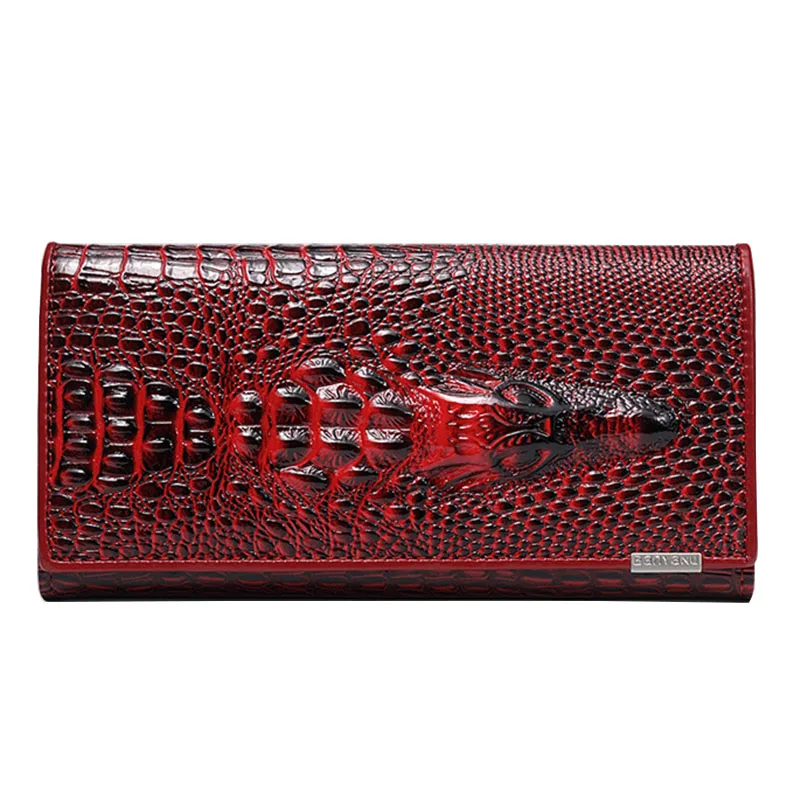Hot Sale! Luxury Crocodile Cow Leather Wallet Women Clutch bag Brand Long Genuine Leather Business Card Holder Coin Purse Wallet
Hot Sale! Luxury Crocodile Cow Leather Wallet Women Clutch bag Brand Long Genuine Leather Business Card Holder Coin Purse Wallet
