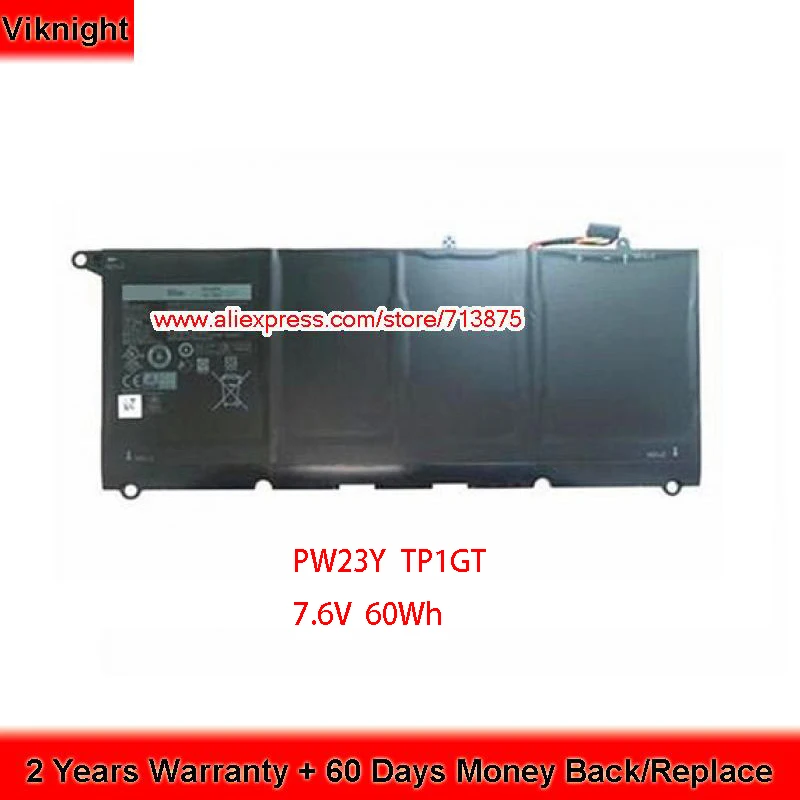 Оригинальный аккумулятор PW23Y TP1GT для ноутбука Dell XPS 13-9360 13-9360-D1905S 13-9360-D2705S RNP72, 7,6 В, 60 Вт/ч
Оригинальный аккумулятор PW23Y TP1GT для ноутбука Dell XPS 13-9360 13-9360-D1905S 13-9360-D2705S RNP72, 7,6 В, 60 Вт/ч