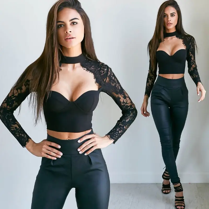 Sexy Women Ladies Tops Lace Floral Bralette Bralet Bra Bustier Crop V-Neck Solid Top Slim Long Sleeve Clothing Unpadded Clubwear
Sexy Women Ladies Tops Lace Floral Bralette Bralet Bra Bustier Crop V-Neck Solid Top Slim Long Sleeve Clothing Unpadded Clubwear