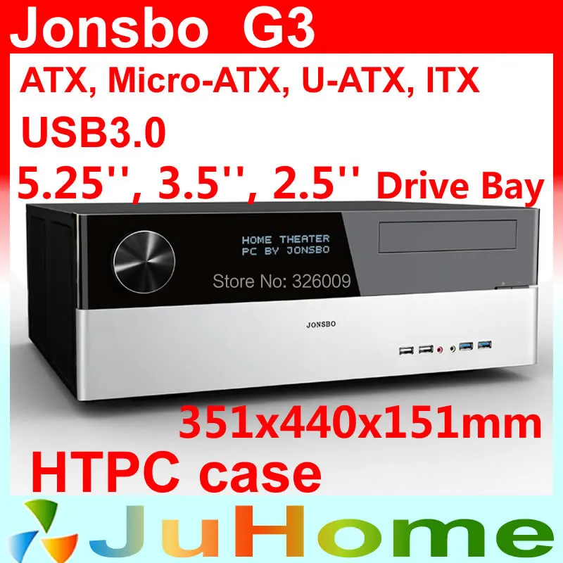 Розничная коробка бесплатный подарок вентилятор 12 см HTPC чехол ATX USB3.0 3 5 дюйма HDD