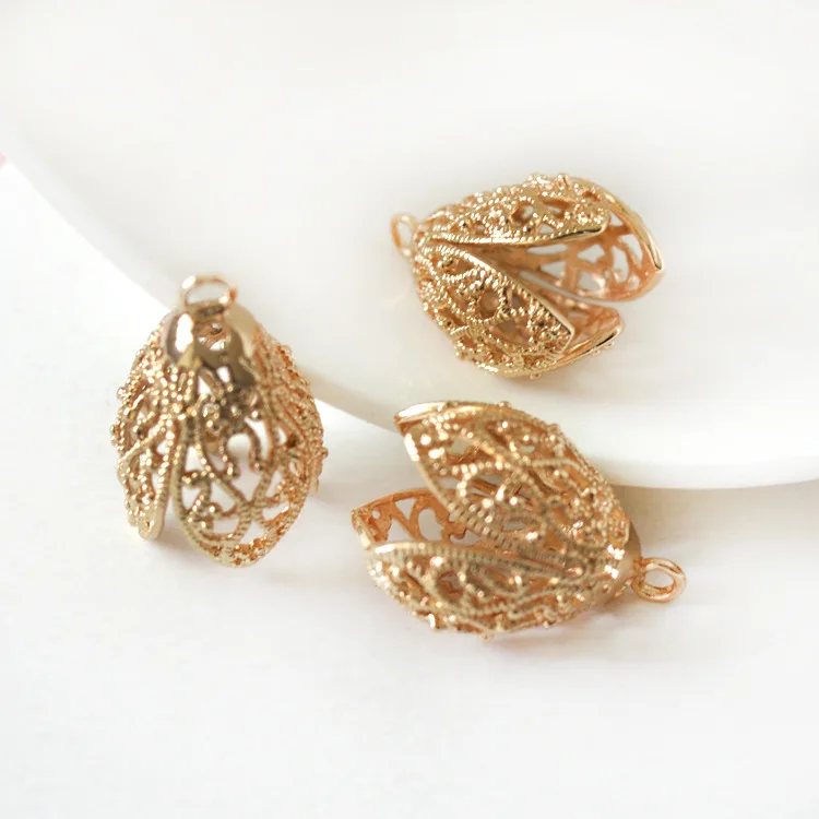 Lippo 10pcs Pendant Bails Bead Caps Flower End Cap Bead Gold 24K Pendant Pearl Caps Components Jewelry Accessories wholesale
Lippo 10pcs Pendant Bails Bead Caps Flower End Cap Bead Gold 24K Pendant Pearl Caps Components Jewelry Accessories wholesale