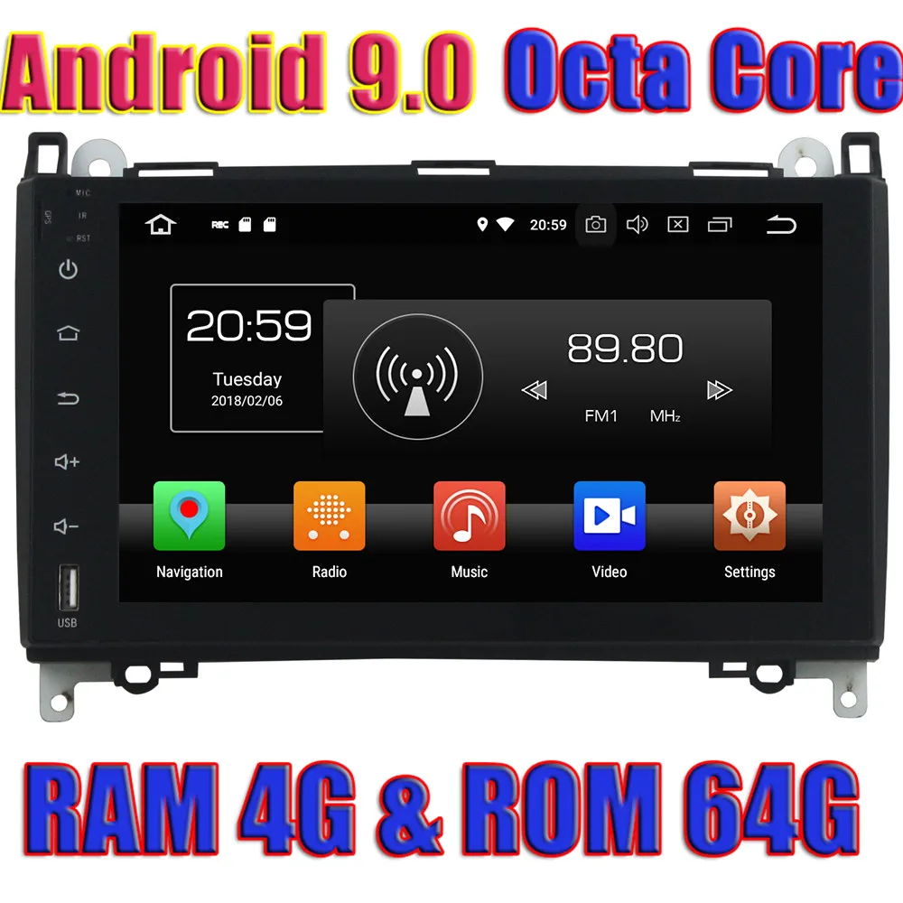Wanuary Android 9,0 Автомобильный GPS навигатор для Benz A-W169 B-W245 (2005 2006 2007 2008 2009 2010 2011 Viano Vito (2009-2011) без DVD
Wanuary Android 9,0 Автомобильный GPS навигатор для Benz A-W169 B-W245 (2005 2006 2007 2008 2009 2010 2011 Viano Vito (2009-2011) без DVD