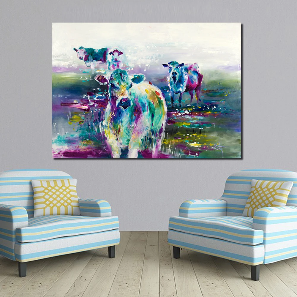 JQHYART The Cow Eats Grass Painting Wall Art Picture Home Decor Living Room Modern Canvas Print No Frame
JQHYART The Cow Eats Grass Painting Wall Art Picture Home Decor Living Room Modern Canvas Print No Frame