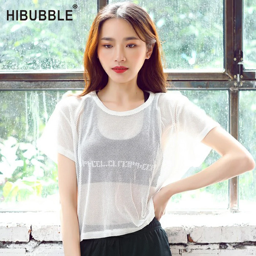 HIBUBBLEB reathable Quick-drying Sports T-shirt Running Yoga Perspective Hollow Sports Blouse Short-sleeved Women Workout Shirt
HIBUBBLEB reathable Quick-drying Sports T-shirt Running Yoga Perspective Hollow Sports Blouse Short-sleeved Women Workout Shirt