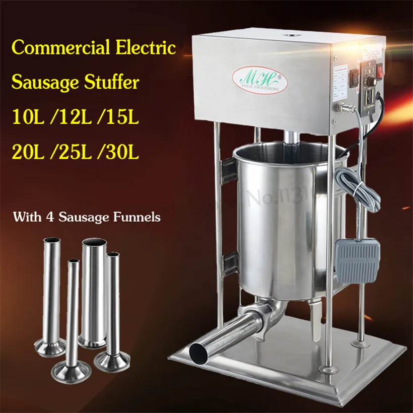 Electric Sausage Filler Vertical 10L Stainless Steel Salami Maker Automatic Churro Filling Machine for Snack Restaurants
Electric Sausage Filler Vertical 10L Stainless Steel Salami Maker Automatic Churro Filling Machine for Snack Restaurants
