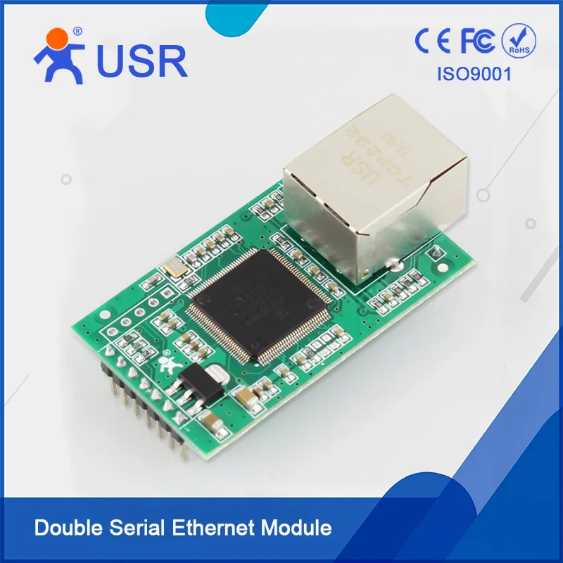 USR-TCP232-E2 Ethernet Module UART TTL to LAN module Support Modbus RTU TCP(5pcs/pk) | Безопасность и защита