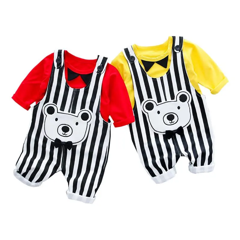 2019 Spring Autumn Striped Kids Baby Clothes Sets Top+Bibs Pants Casual Bear Boy Girl Fashion Clothing Infant Costume Clothes
2019 Spring Autumn Striped Kids Baby Clothes Sets Top+Bibs Pants Casual Bear Boy Girl Fashion Clothing Infant Costume Clothes