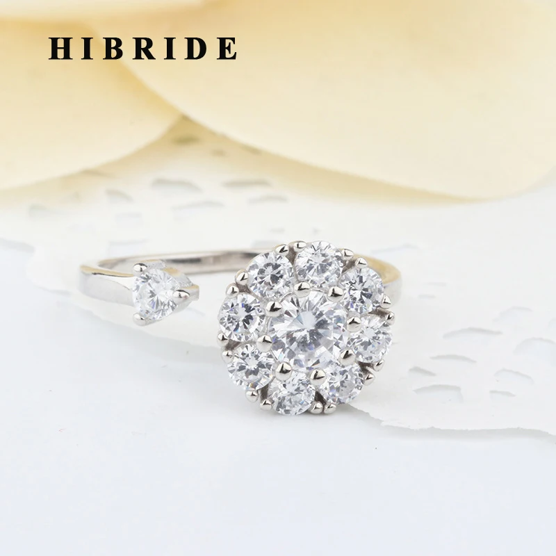 HIBRIDE New Design Round Shape Cubic Zirconia Pave Adjustable Rings For Women bague femme R-230
HIBRIDE New Design Round Shape Cubic Zirconia Pave Adjustable Rings For Women bague femme R-230