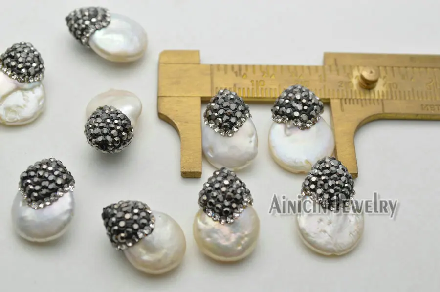 New Flat Waterdrop Shape Black Rhinestone Crystal Clay Paved Loose Beads Vertical Hole Fashion Jewelry Making Findings 20pcs
New Flat Waterdrop Shape Black Rhinestone Crystal Clay Paved Loose Beads Vertical Hole Fashion Jewelry Making Findings 20pcs