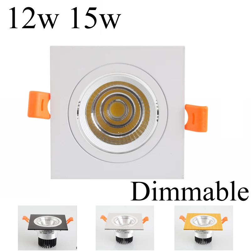 Квадратный светодиодный точесветильник светильник 4 цвета 12 Вт 15 Вт|downlight 12w|downlight