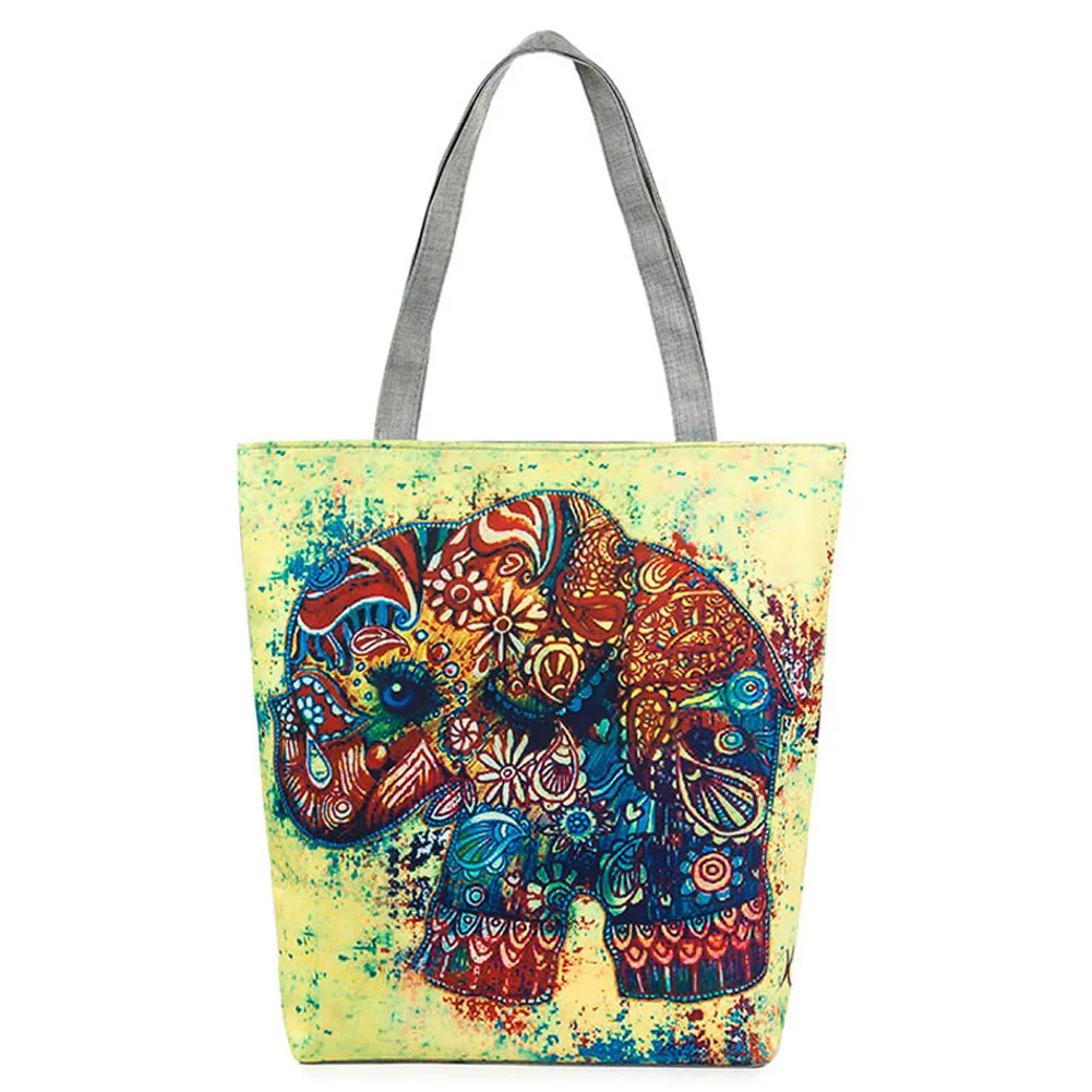 Women Elephant Printed Canvas Tote Casual Beach Bags Single Shoulder Bags Traveling Shopping Handbag 88 Best Sale-WT
Women Elephant Printed Canvas Tote Casual Beach Bags Single Shoulder Bags Traveling Shopping Handbag 88 Best Sale-WT