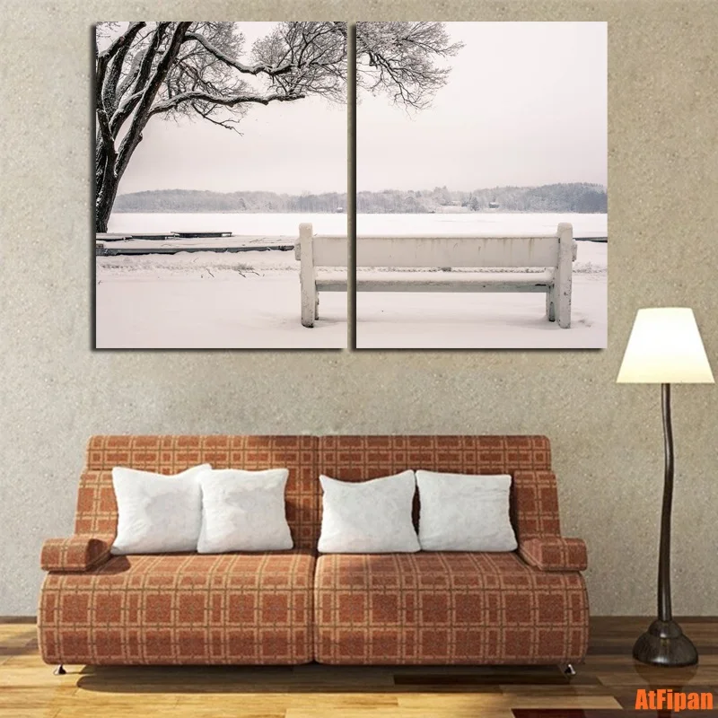 Winter Landscape Bench Snowy HD Print Not Framed Printing Canvas Painting Wall Art Prints 2 Panels Poster For Living Room
Winter Landscape Bench Snowy HD Print Not Framed Printing Canvas Painting Wall Art Prints 2 Panels Poster For Living Room