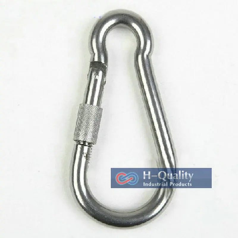 5PCS/LOT M12X140MM Large Stainless Steel Carabiner Spring DIN5299C Snap Hooks with screw
5PCS/LOT M12X140MM Large Stainless Steel Carabiner Spring DIN5299C Snap Hooks with screw