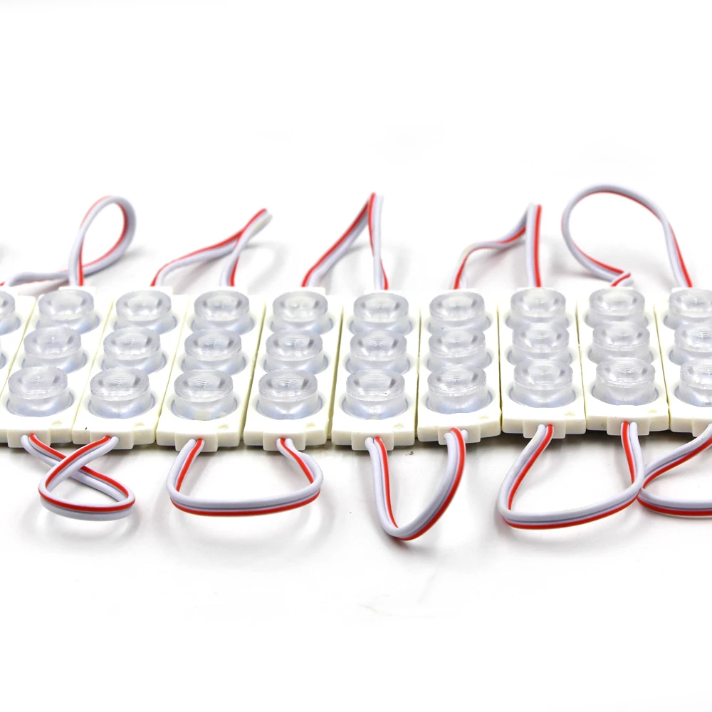 10 шт. светодиодный модуль 3 s 3030 SMD 12V IP68 Водонепроницаемый впрыска Пластик ЖК