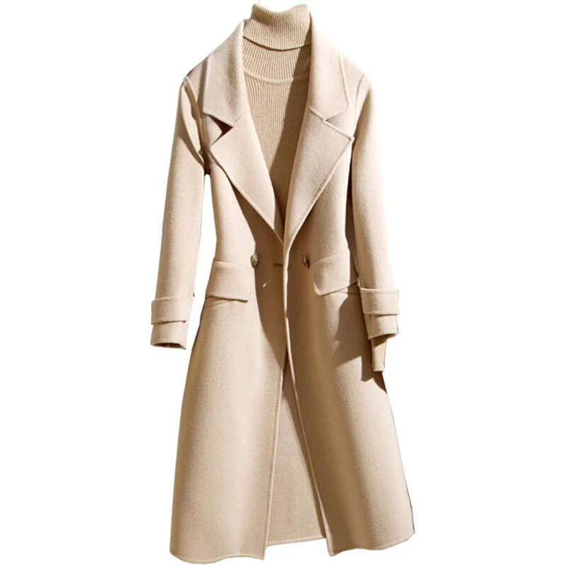 Double Face Woolen 100% Pure Wool coat women 2018 new wool woolen jacket female long section of pure color wool coat
Double Face Woolen 100% Pure Wool coat women 2018 new wool woolen jacket female long section of pure color wool coat