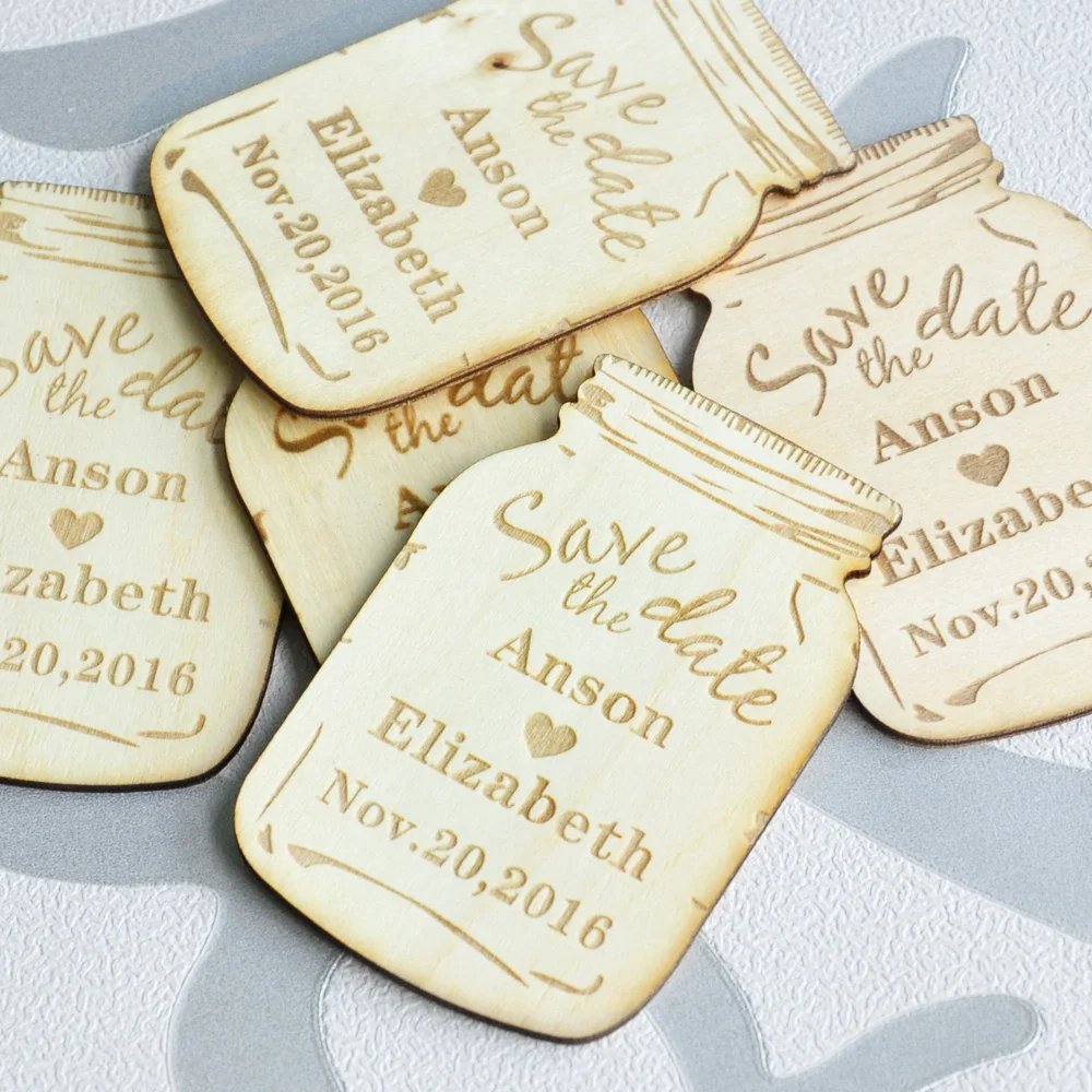 Personalized Save the Date Magnets, Custom Wood Save the Date Magnets, Rustic Wooden Engraved Magnets
Personalized Save the Date Magnets, Custom Wood Save the Date Magnets, Rustic Wooden Engraved Magnets