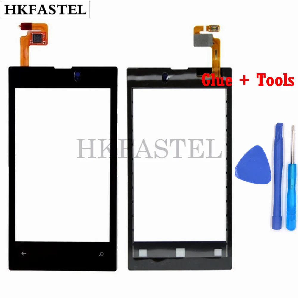 HKFASTEL Touch для Nokia Lumia 520 525 сенсорный экран дигитайзер стекло внешняя Передняя