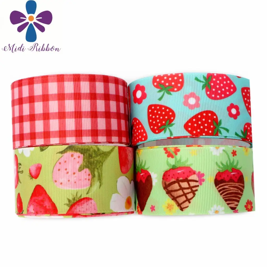 16mm-75mm Strawberry Series Colorful Flower Printed Grosgrain/Foe Ribbon Doughnut DIY Hair Bowknots Party Decor 50yards/roll
16mm-75mm Strawberry Series Colorful Flower Printed Grosgrain/Foe Ribbon Doughnut DIY Hair Bowknots Party Decor 50yards/roll