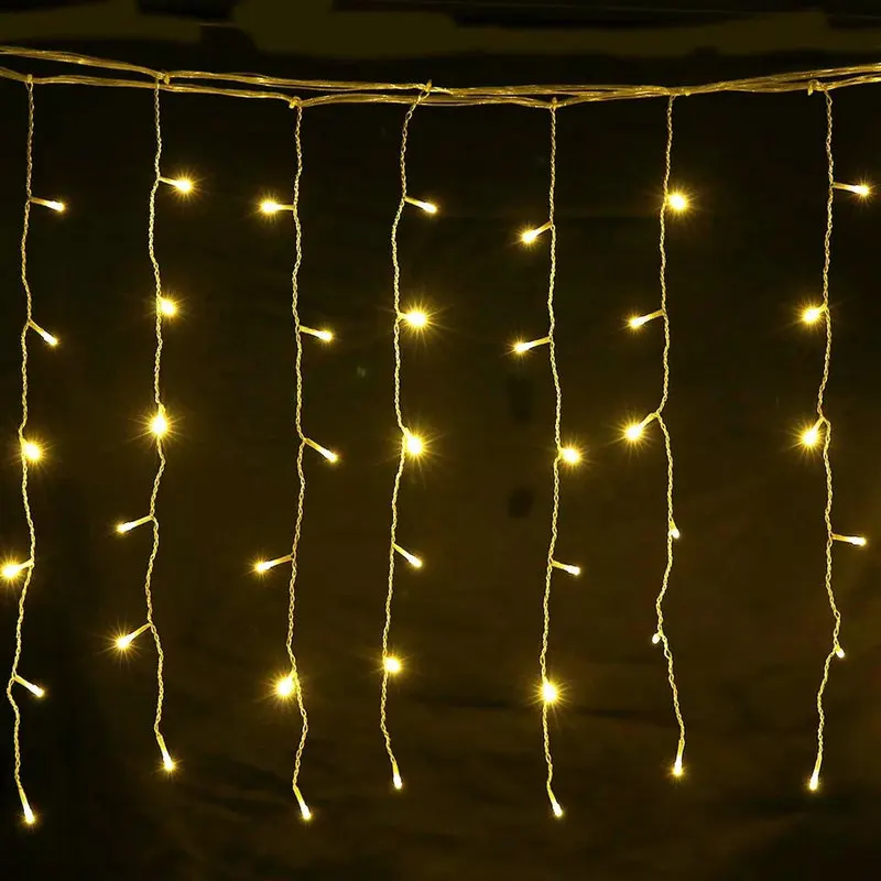 3M*1M 150LEDs icicle snowfall hanging Curtain String Fairy Light f/Xmas Tree Wedding party linkable male/female jack-Warm white
3M*1M 150LEDs icicle snowfall hanging Curtain String Fairy Light f/Xmas Tree Wedding party linkable male/female jack-Warm white
