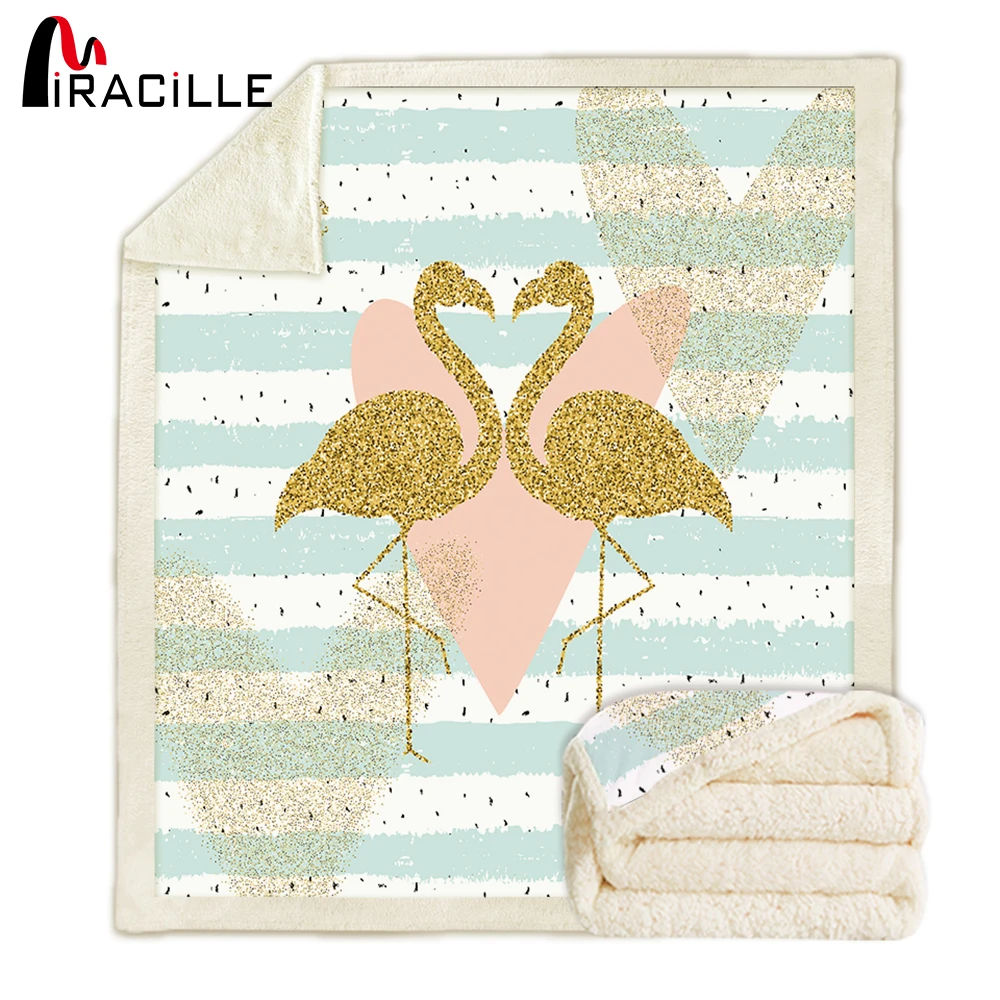 Miracille Flamingos Throws Blanket on Sofa Sherpa Fleece Plaid Fluffy Bed Blankets Soft Living Room Winter Bedspread
Miracille Flamingos Throws Blanket on Sofa Sherpa Fleece Plaid Fluffy Bed Blankets Soft Living Room Winter Bedspread