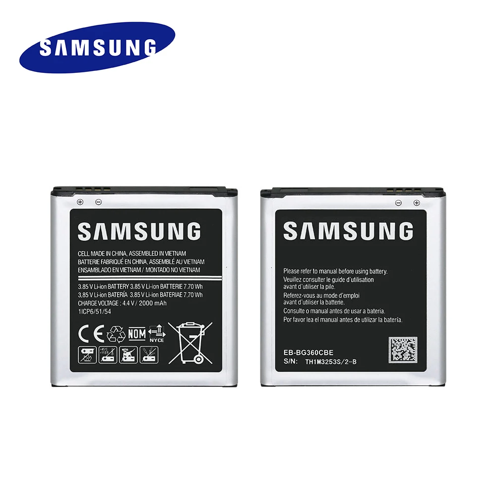 EB-BG360BBE Original Replacement Battery For Samsung Galaxy Win 2 Duos Core Prime G361 G3608 G360BT TV 32000mAh Akku Fast Ship
EB-BG360BBE Original Replacement Battery For Samsung Galaxy Win 2 Duos Core Prime G361 G3608 G360BT TV 32000mAh Akku Fast Ship