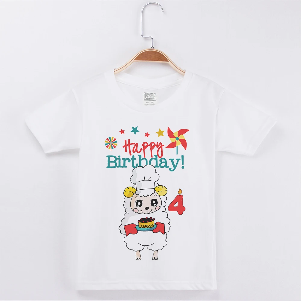 2019 Kids Clothes Children T-shirt For Birthday Cotton Boys T Shirts Cute Sheep printing Girl Tops Clothing Child Boy Tshirt
2019 Kids Clothes Children T-shirt For Birthday Cotton Boys T Shirts Cute Sheep printing Girl Tops Clothing Child Boy Tshirt