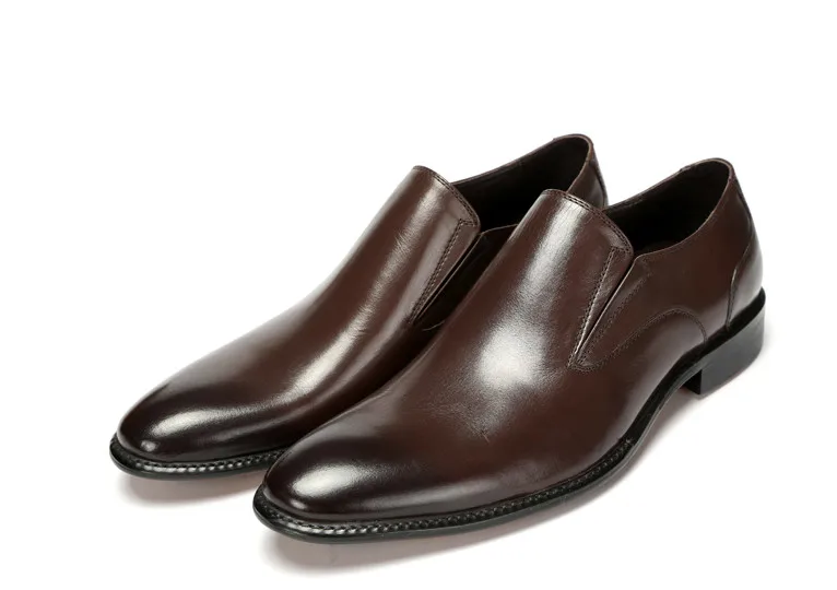 England Style Men Round Toe Genuine Leather Handmade Dress Shoes Low Heel Slip on Wedding Shoes Free Shipping
England Style Men Round Toe Genuine Leather Handmade Dress Shoes Low Heel Slip on Wedding Shoes Free Shipping