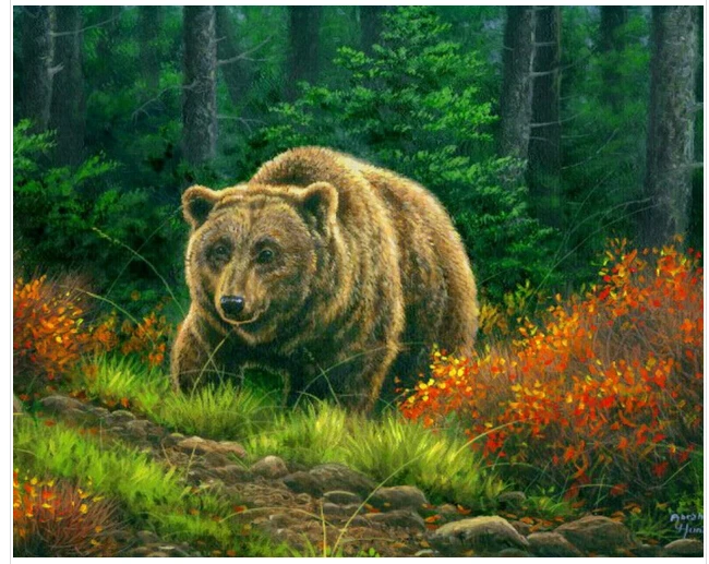 New Arrival Needlework Diiy Diamond Painting Cross Stitch Emboridery Modern Fashion Home Decor Grizzly Bear Wedding Decoration
New Arrival Needlework Diiy Diamond Painting Cross Stitch Emboridery Modern Fashion Home Decor Grizzly Bear Wedding Decoration