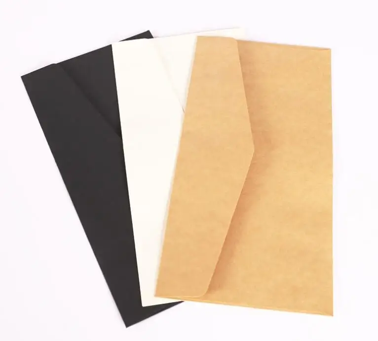 50 pcs/set New kraft Paper gift Window Envelopes sobres kraft envelopes Size 110*220mm 3 color Brown Whtie black
50 pcs/set New kraft Paper gift Window Envelopes sobres kraft envelopes Size 110*220mm 3 color Brown Whtie black