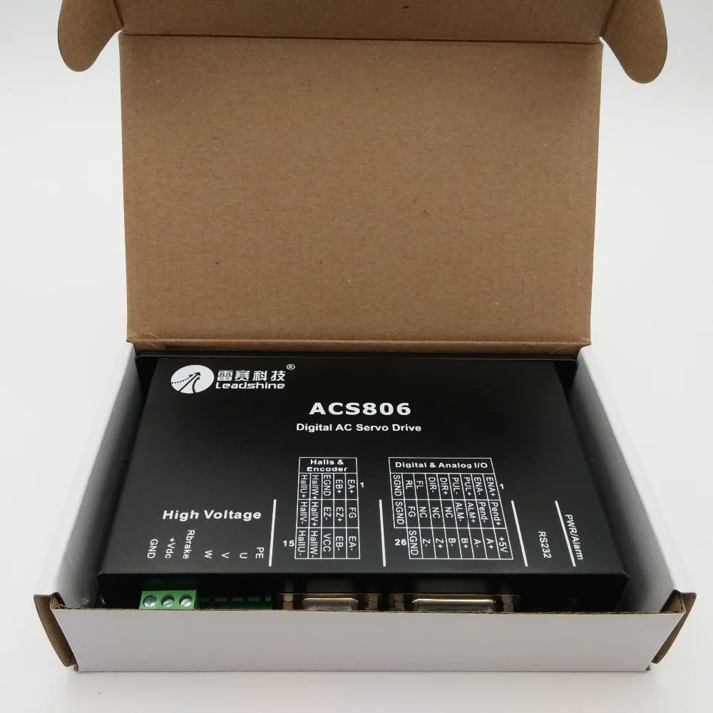Original Brand New ACS806 Leadshine 400W brushless DC servo motor drive 20-80VDC 6A with One Year Warranty
Original Brand New ACS806 Leadshine 400W brushless DC servo motor drive 20-80VDC 6A with One Year Warranty