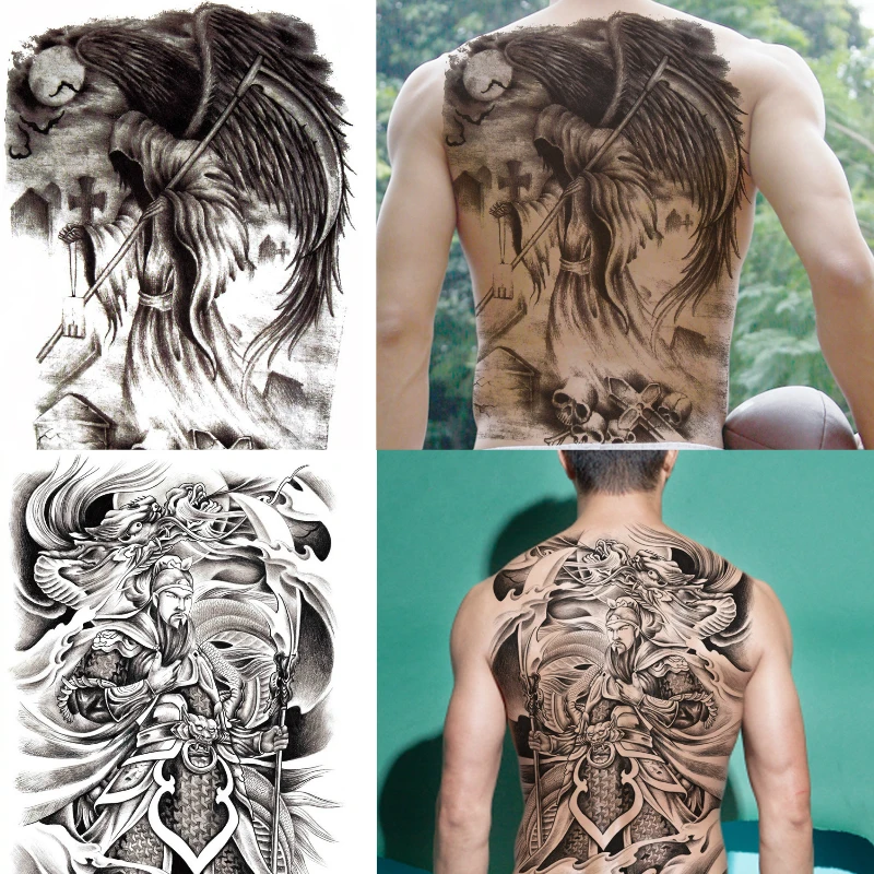 Swag Large Full Back Instant Tattoo Disposable Fake Tatoo Waterproof Big Temporary Tattoo Stickers for Men Women 48x35cm 1 Piece
Swag Large Full Back Instant Tattoo Disposable Fake Tatoo Waterproof Big Temporary Tattoo Stickers for Men Women 48x35cm 1 Piece