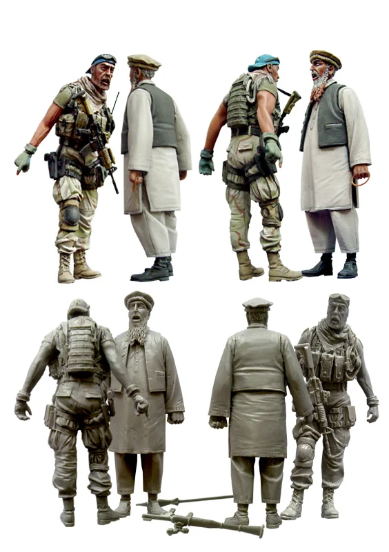 [Tuskmodel] 1 комплект модели из смолы фигурки американских спецназ|model figure kits|resin model