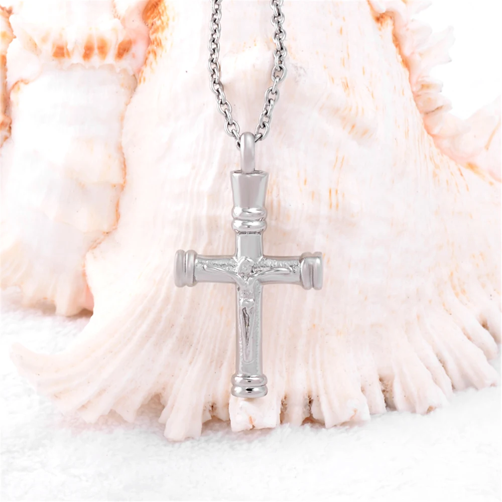 Stainless steel Jesus be Nail Cremation Urn Necklace Memorial Cross Ashes Keepsake Funeral Gift for Mens
Stainless steel Jesus be Nail Cremation Urn Necklace Memorial Cross Ashes Keepsake Funeral Gift for Mens