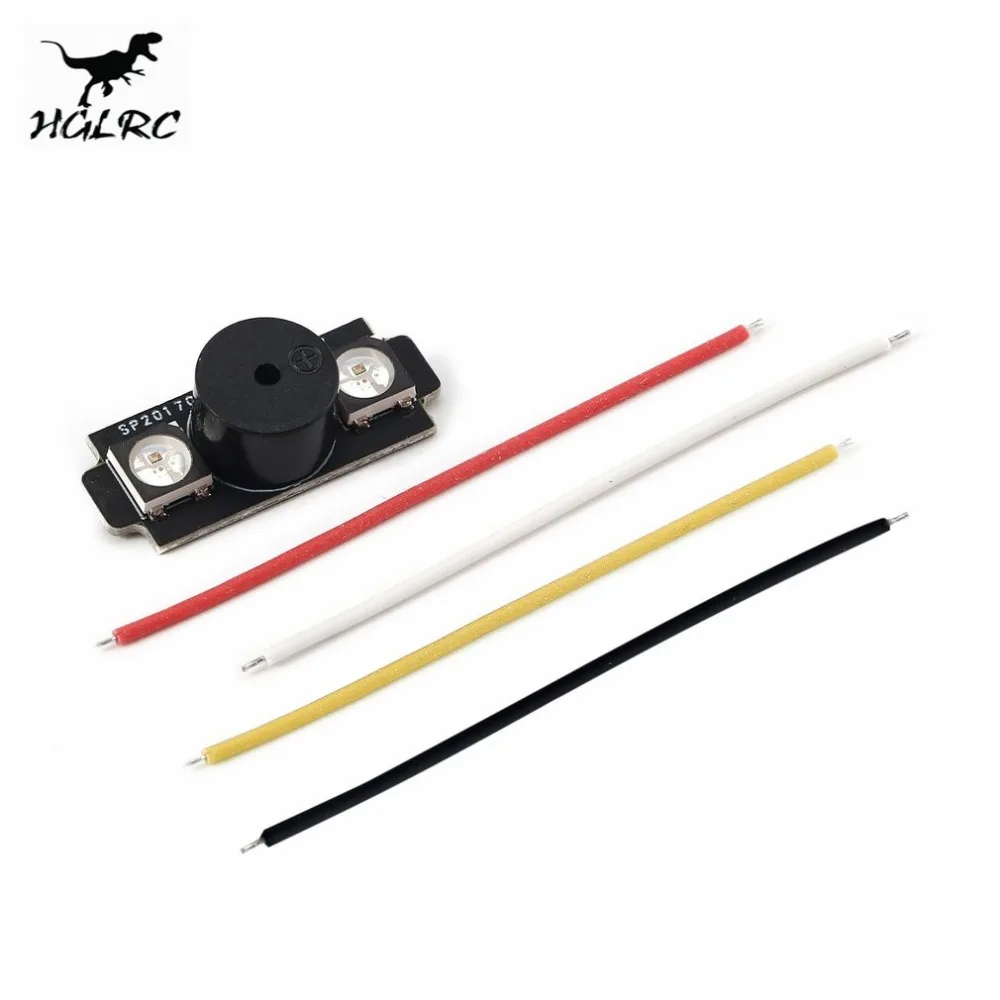 Цветной светодиодный фонарь HGLRC WS2812 5 В С звуковым сигналом для Naze32 F3 CC3D поддержка