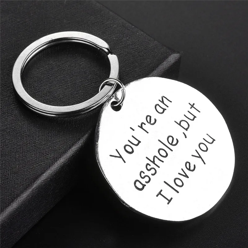 "You're an asshole,but I love you" Pendant Key Chain Keychain Cool Valentines Day Gift
"You're an asshole,but I love you" Pendant Key Chain Keychain Cool Valentines Day Gift